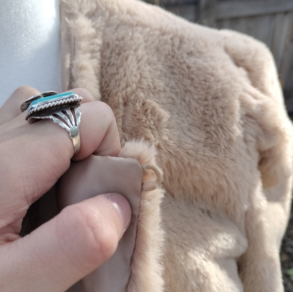 Chelsea & Violet Women's Cream Teddy Jacket - Picture 6 of 8